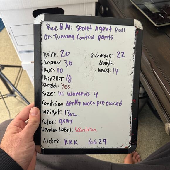 Roz & Ali Secret Agent Pull On Tummy Control Pants US Women's 4 - Picture 7 of 7